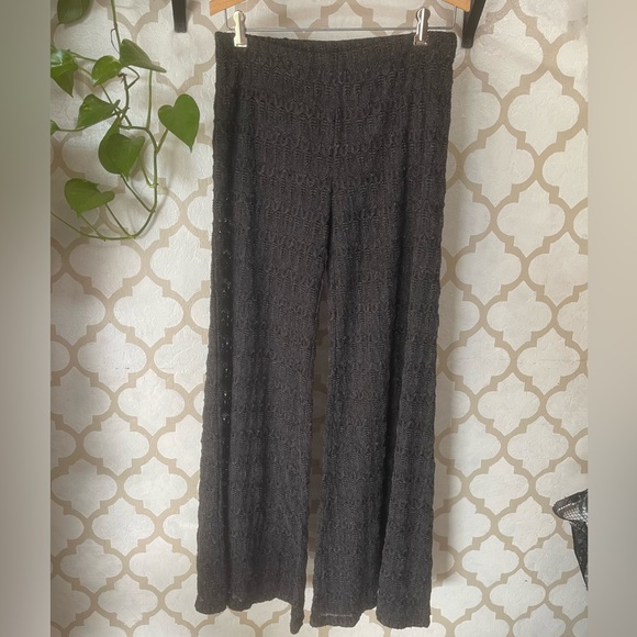 Free People croché wide leg pants 6 - Picture 2 of 12